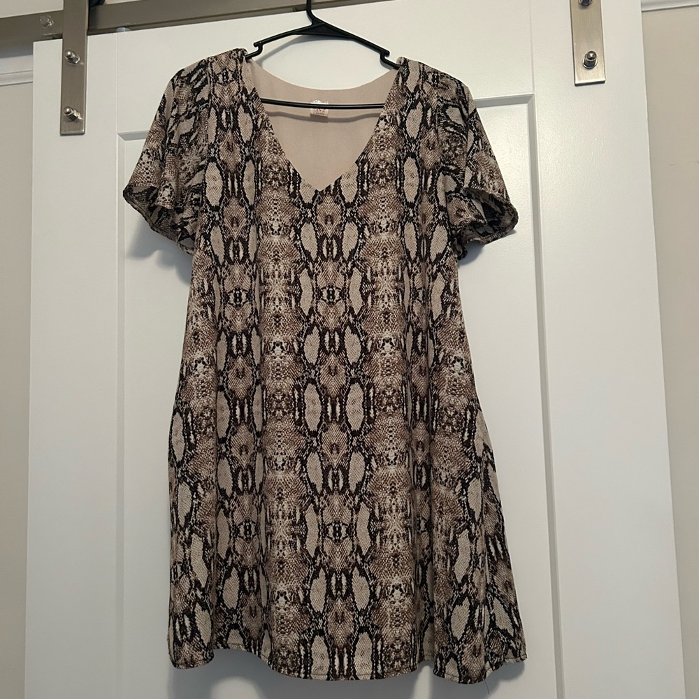 Stylish Snake Print Dress